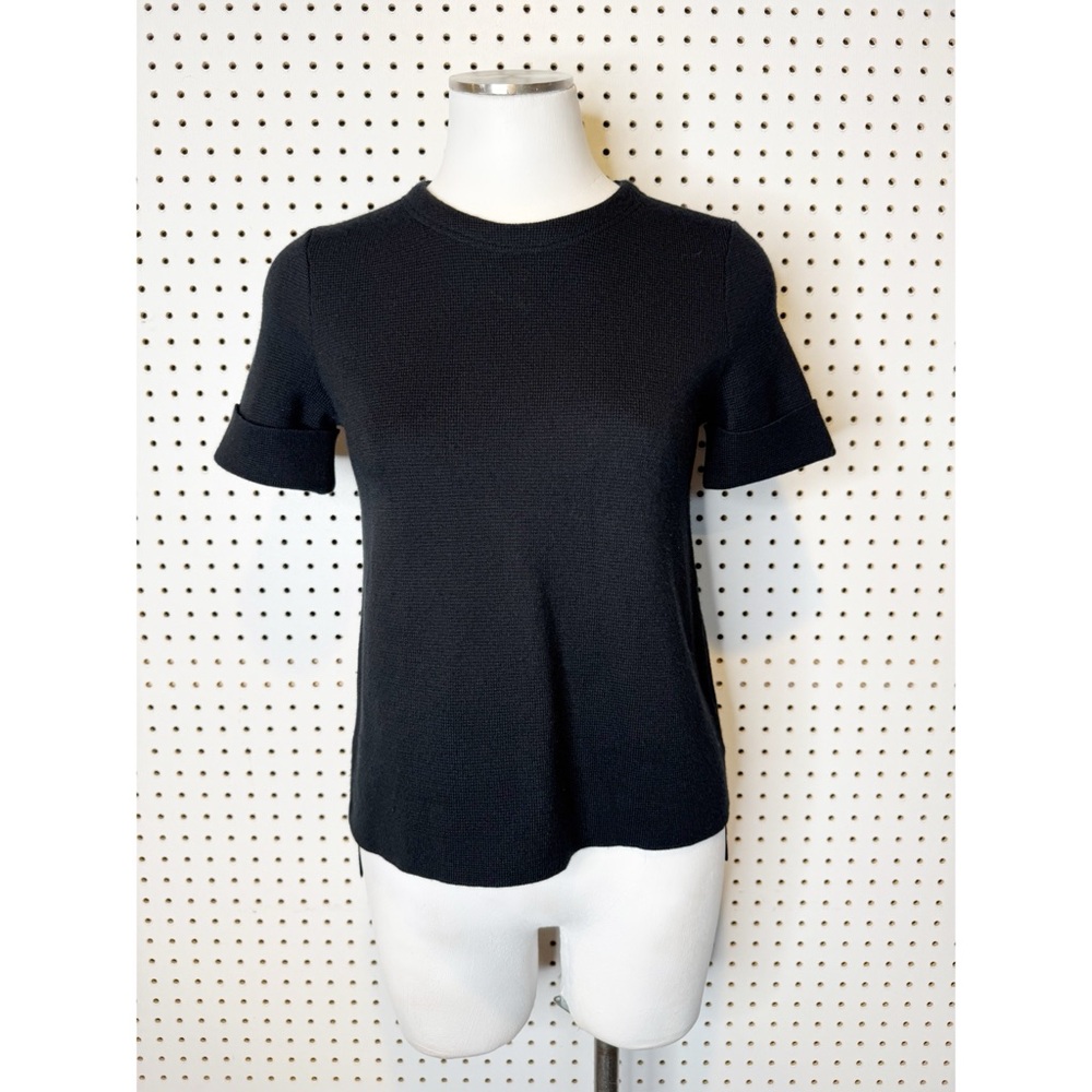 Madewell | Short Sleeve Sweater in Black‎ Sz. XS